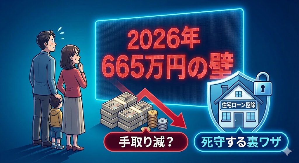 【年収700万の悲劇】2026年「665万の壁」で手取り減？住宅ローン控除を死守する裏ワザ