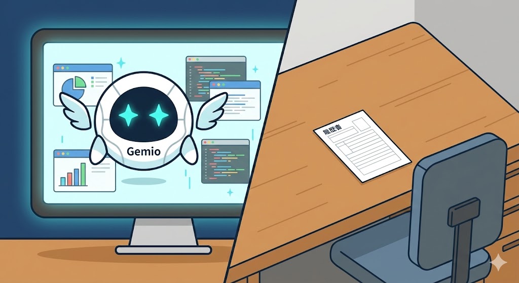 AI部下と新人部下の対比